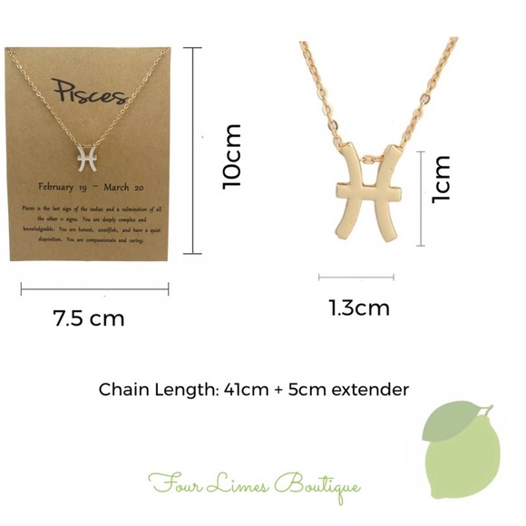 Scorpio Pendant Necklace Gold Horoscope Zodiac Necklace - Picture 4 of 7